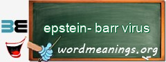 WordMeaning blackboard for epstein-barr virus